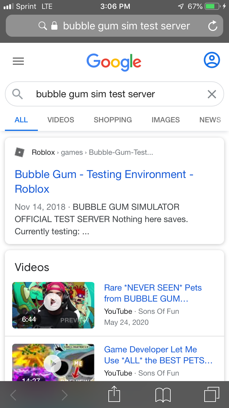 Test Server Fandom - bubble gum testing environment roblox