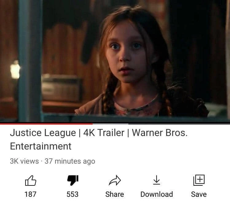 Wb Spits At Fans And Releases 4k Trailer Of Josstice League Trailer Has More Dislikes Then Likes Fandom