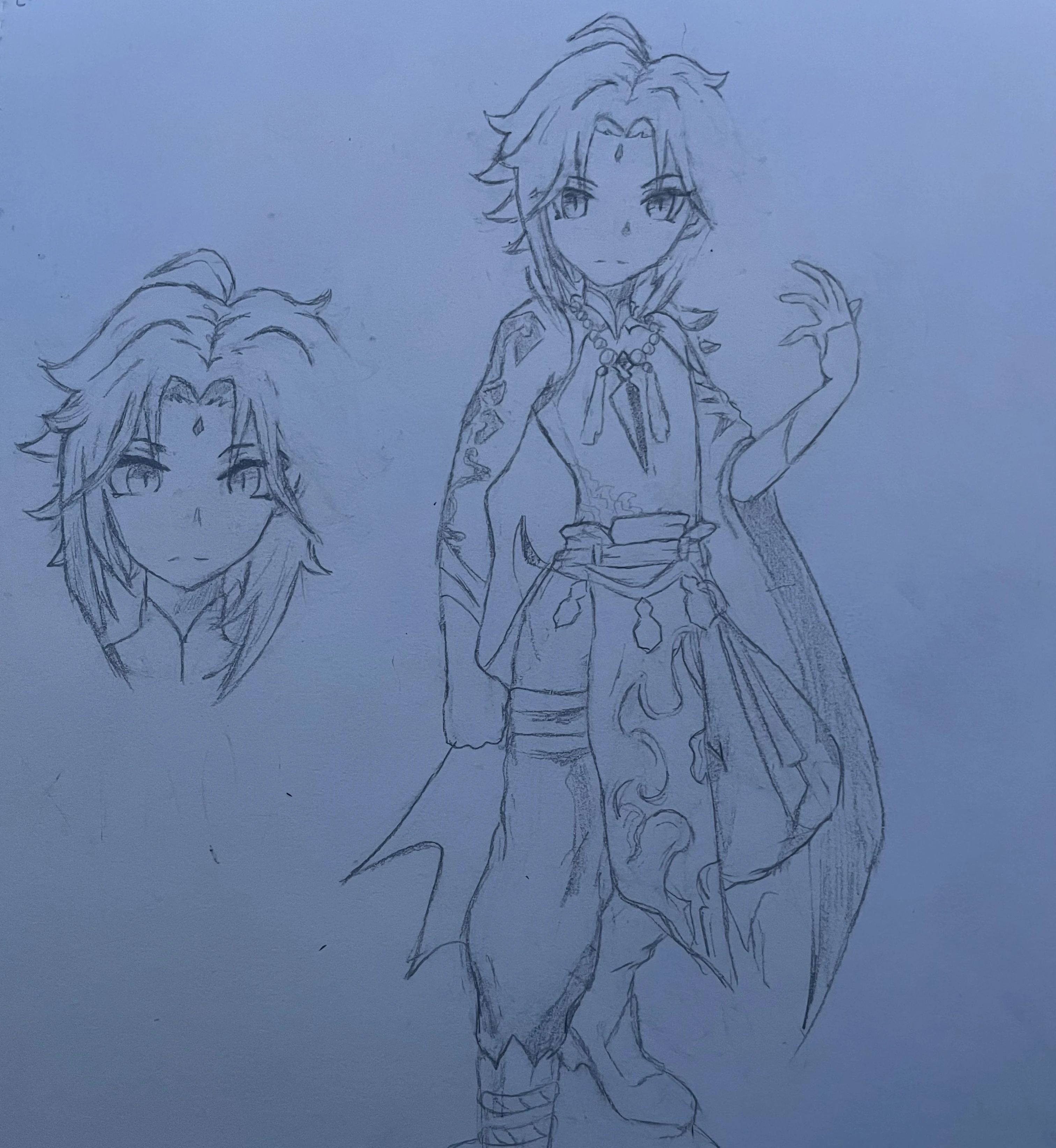 trying to draw xiao but drawing hair is hard Fandom