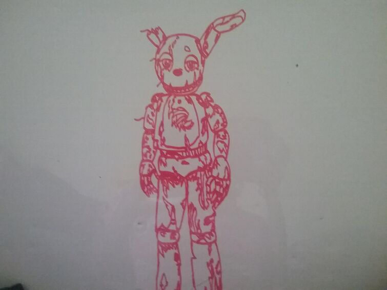 a Springtrap drawing for you springtrap fans! : r/fivenightsatfreddys