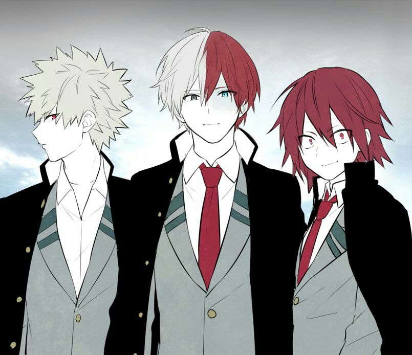 I would pick Todoroki, Bakugou, Kirishima. 