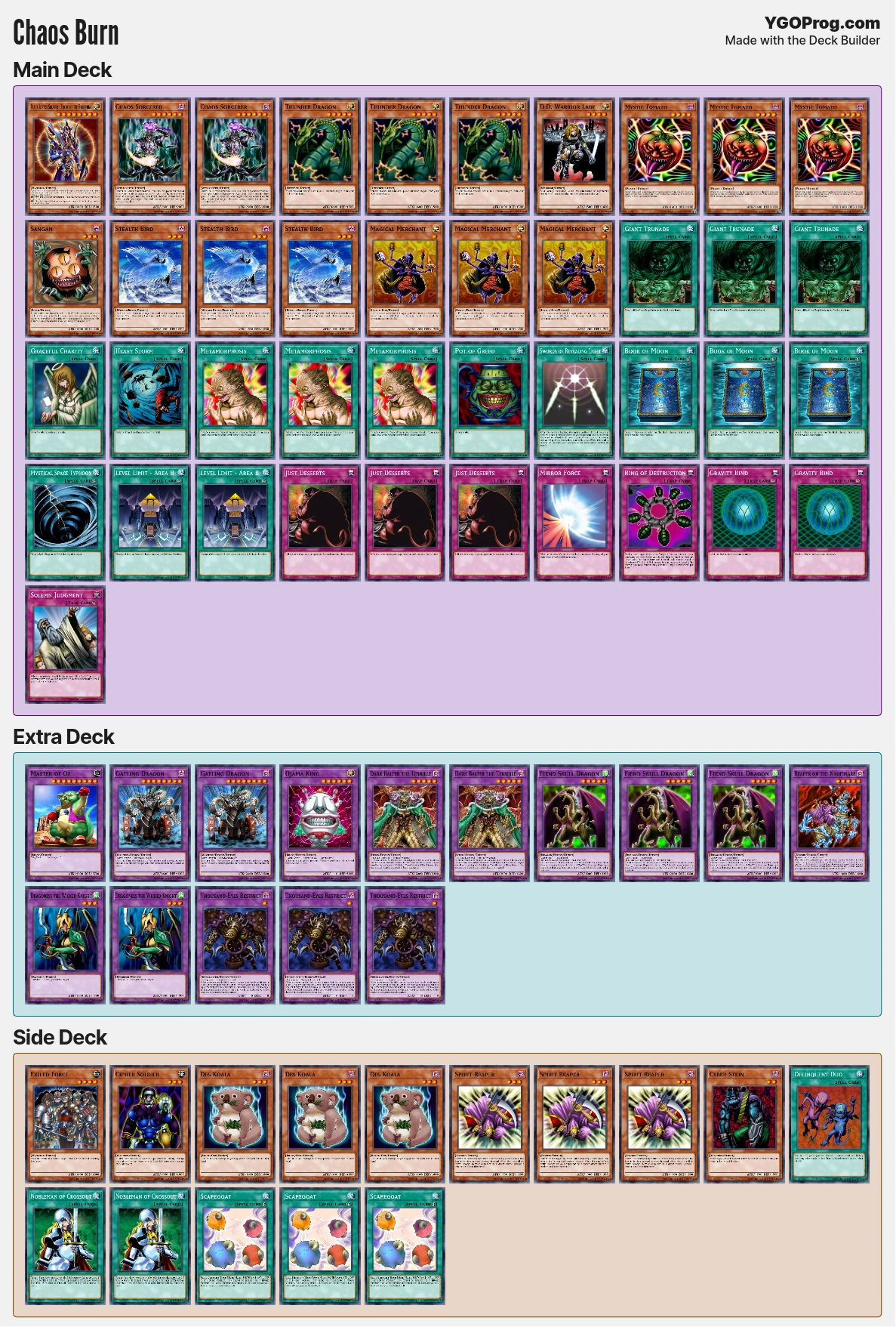 yugioh goat format chaos deck Amazon.com: Complete Custom Deck for Yugioh – Goat Format Chaos Control Deck  – Classic Competitive Build Retro : Toys & Games
