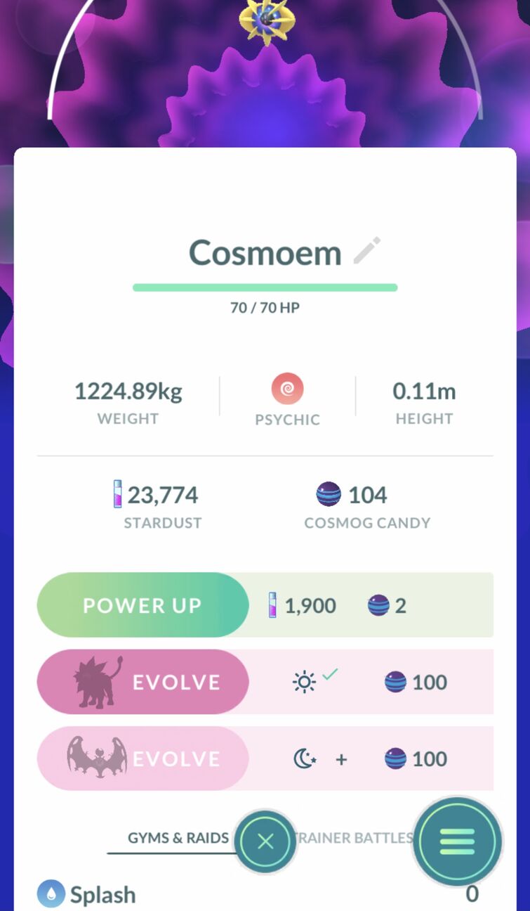 Pokémon GO: How To Evolve Cosmoem Into Solgaleo And Lunala