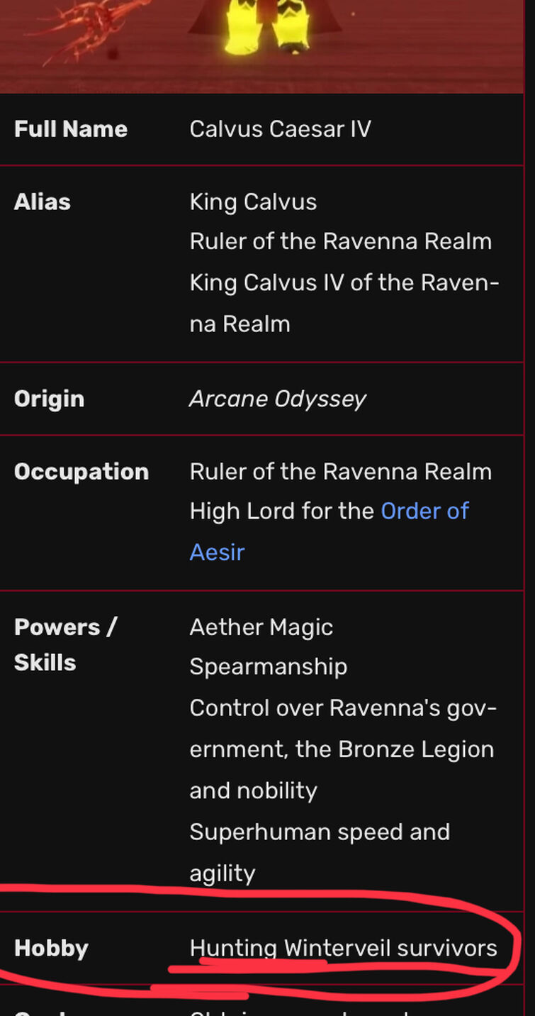 Someone vandalised a DW wiki page lol - Off Topic - Arcane Odyssey