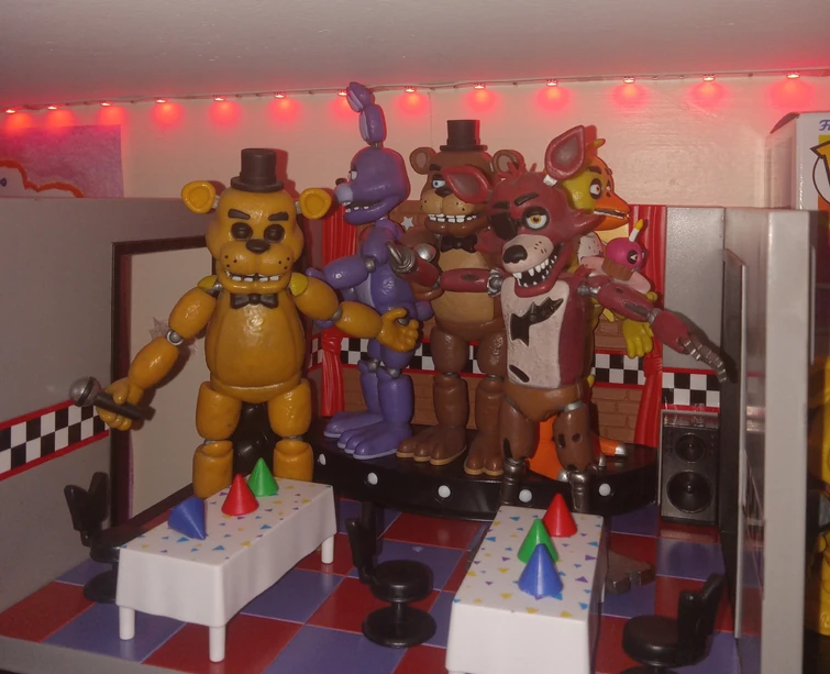 My Fnaf Action Figures on The Fnaf 1 Stage | Fandom