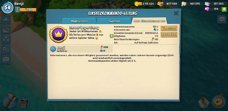 Suche aktive Spieler - ein neues EK will groß werden ?