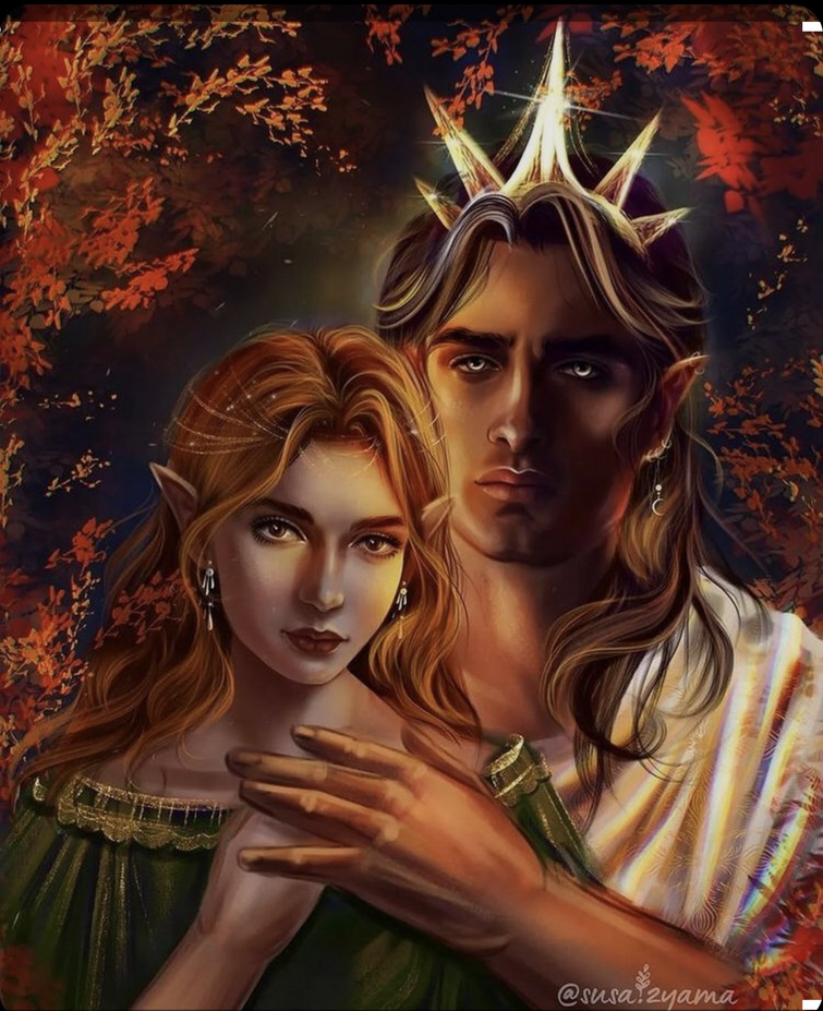 Helion and The Lady of the Autumn Court Fanart . Rlly underrated Couple ...