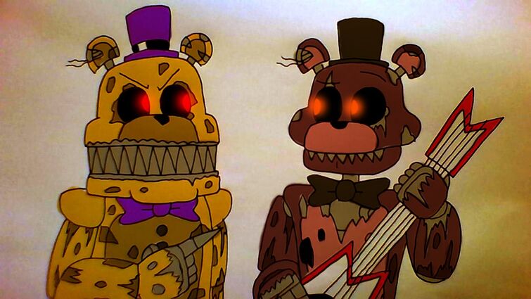 Nightmare Fredbear FNAF / Five Nights at Freddy's - B