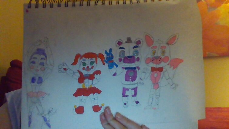FNAF Drawing - Five Nights at Freddy's: Sister Location Characters