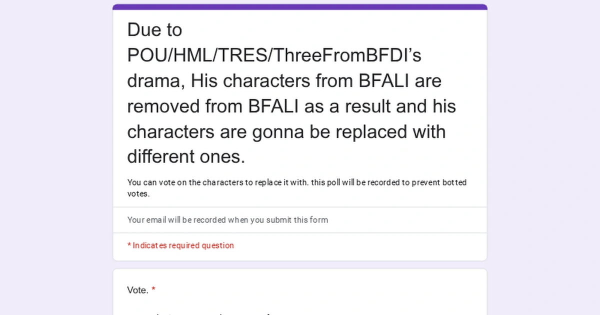 VOTE (no botted votes is allowed) | Fandom