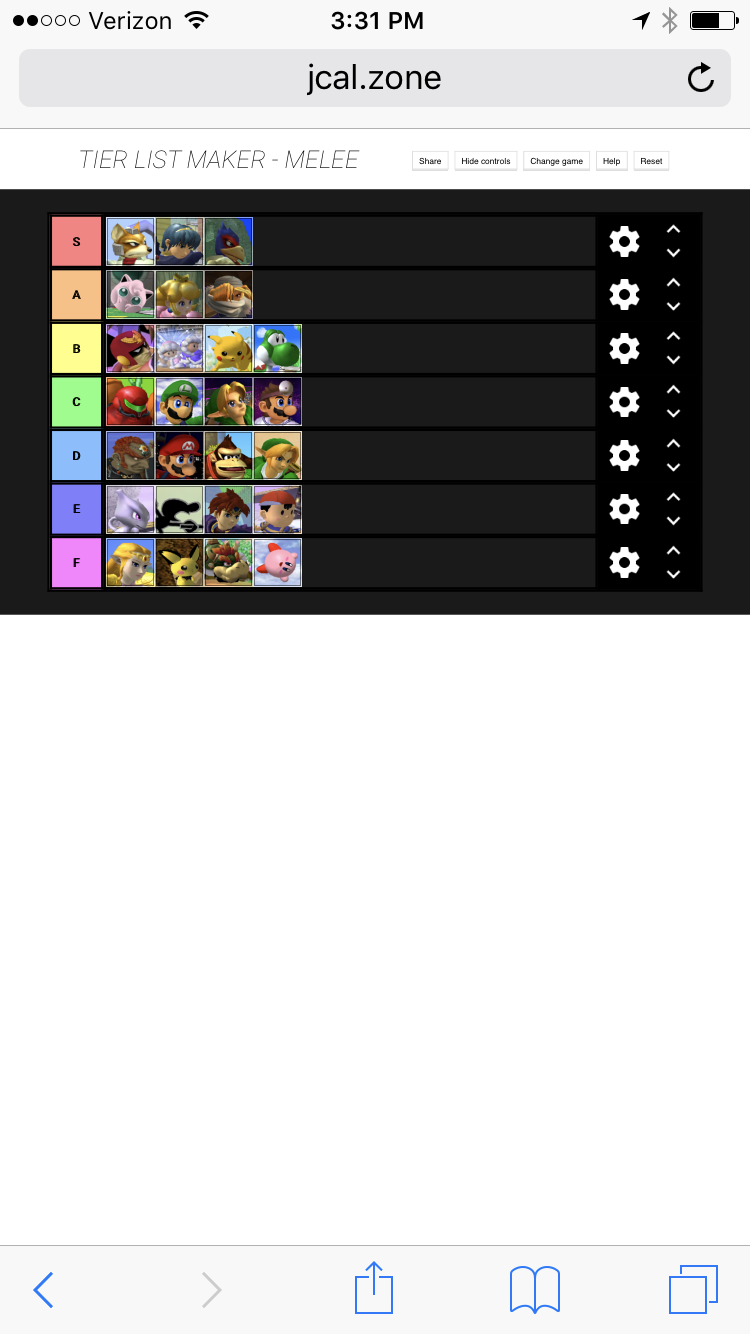 Melee Tier List 2 Fandom