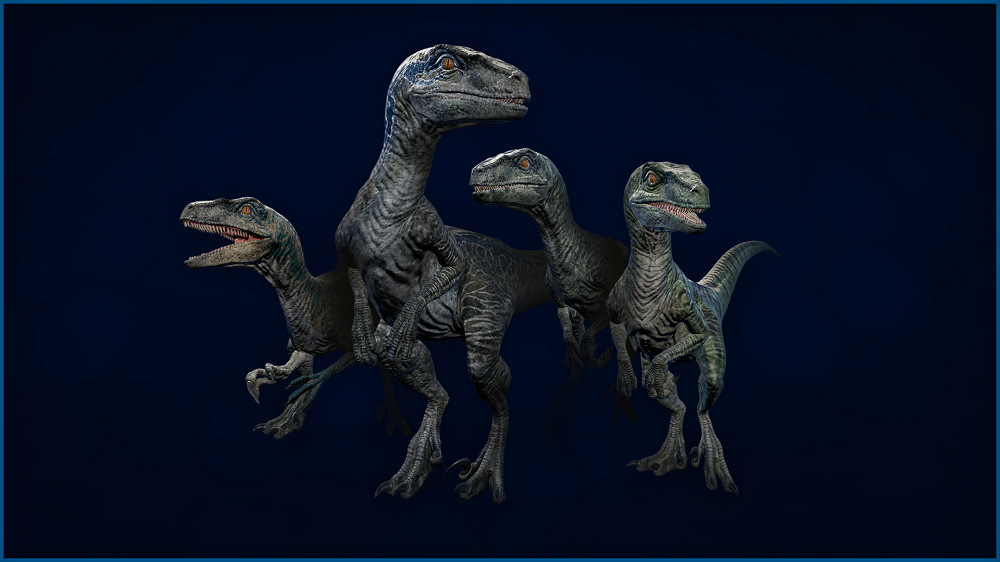 4 velociraptors in jurassic world