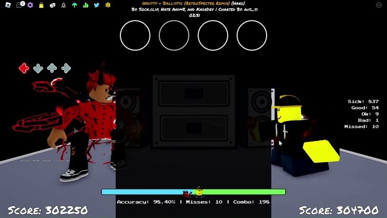 roblox funky friday with brother (how is he that good on mobile