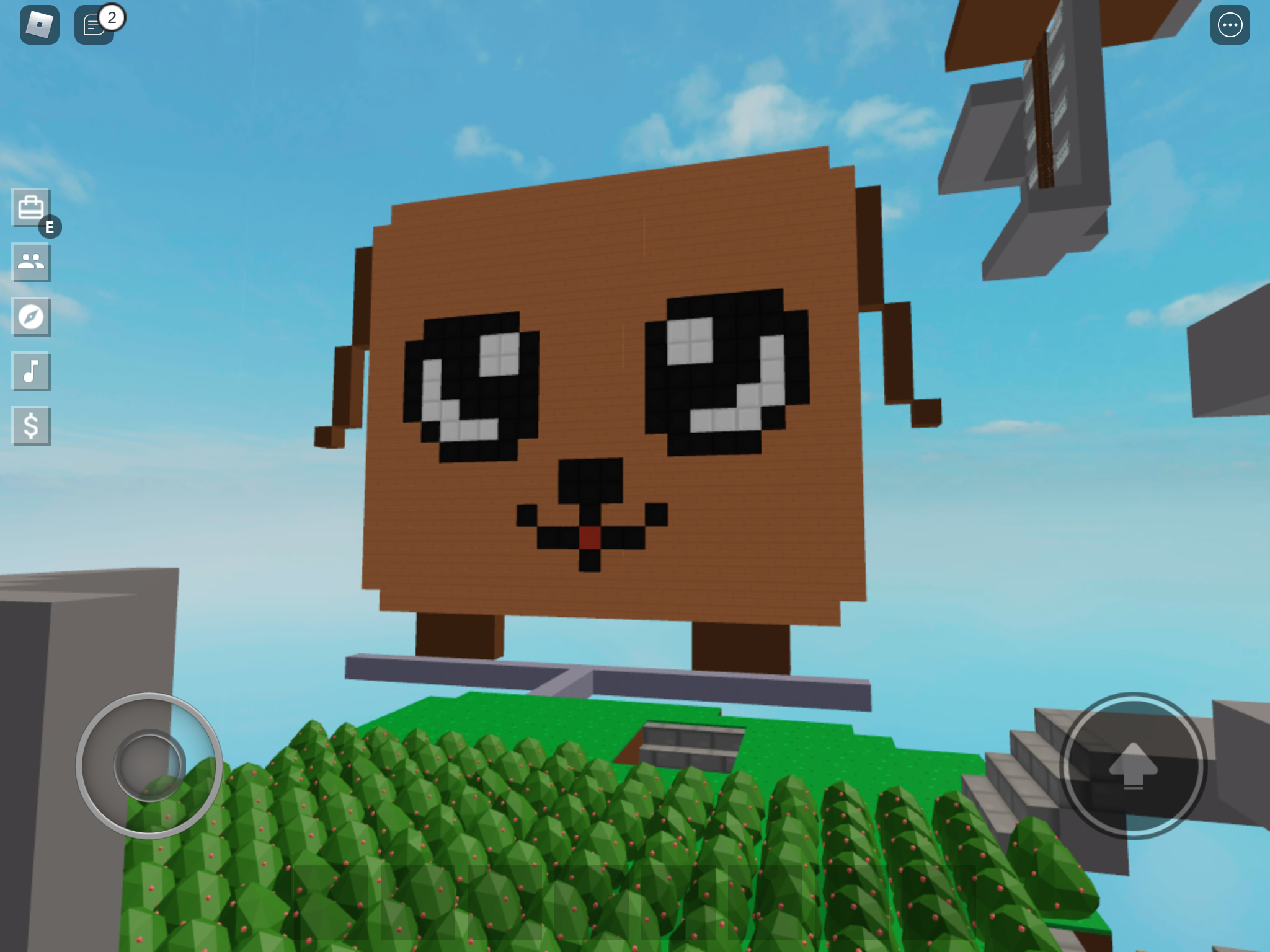 Just Made A Doggy Pixel Art In Roblox Skyblock Fandom - roblox skyblox