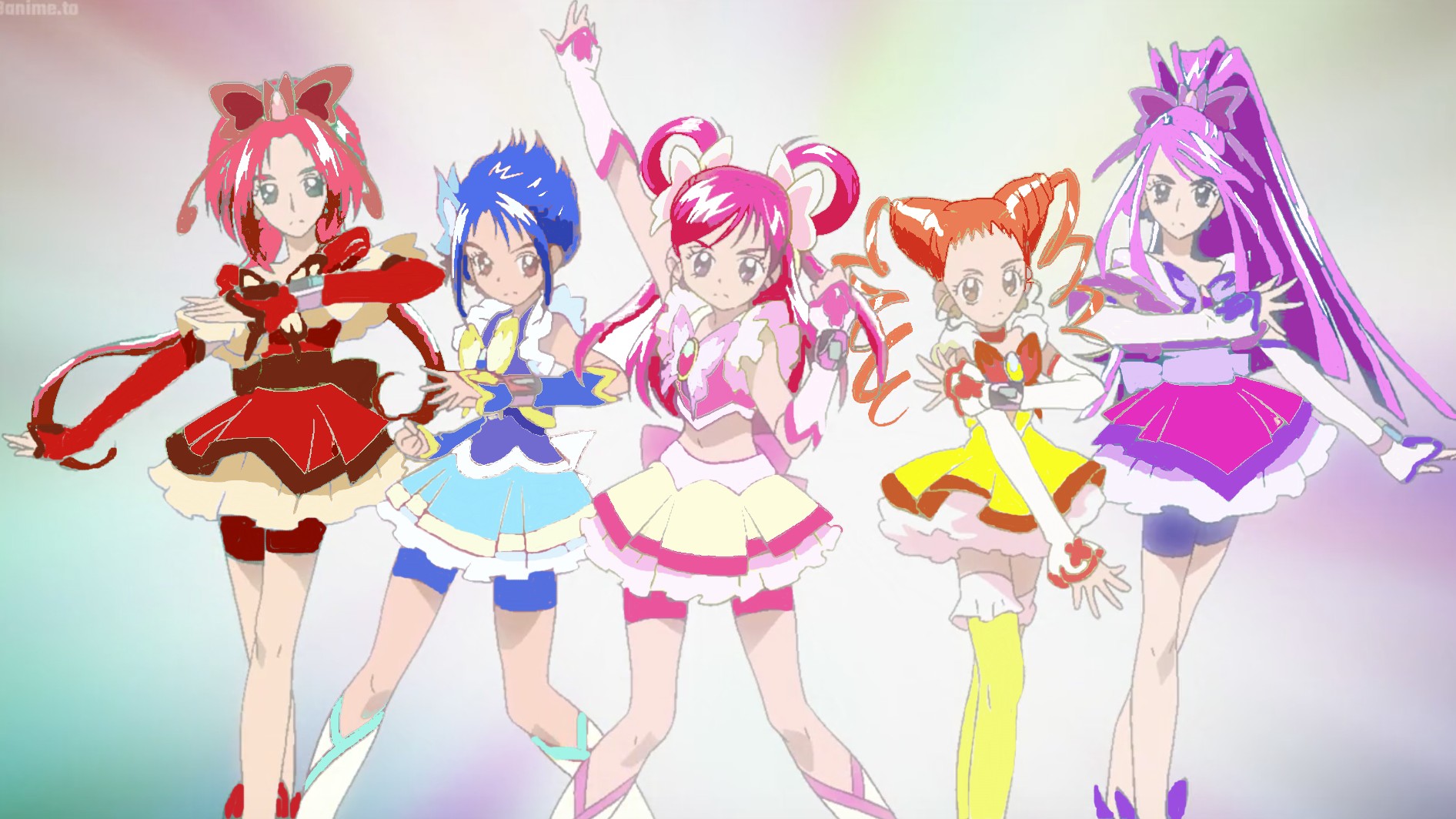 Yes, Precure 5 Gogo /Smile Precure /Kirakira Precure a la mode collab edit  . : r/precure