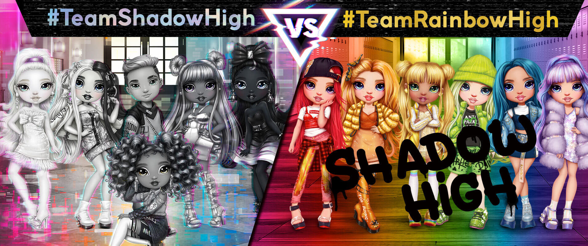 Popular Rainbow High now has a rival - the Shadow High dolls that