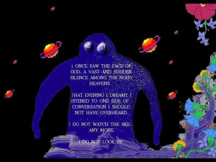 I once saw the face of God