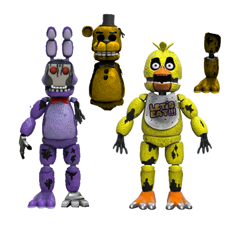 Withered Chica - Five Nights at Freddy's 2, Funko Pop Concept. • • • • # fnaf #fivenightsatfreddys #freddyfazbear #goldenfreddy…