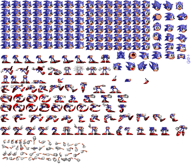 Sonic Mania Rigged Sprites Version 2 (reupload) by SuperGoku809 on