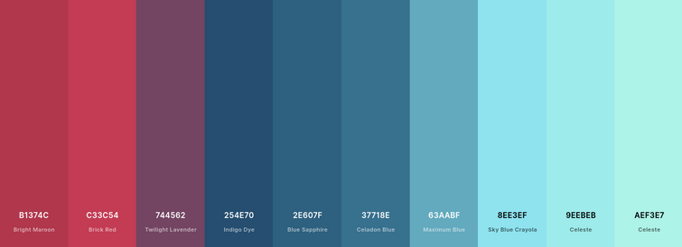 indigo sky Color Palette