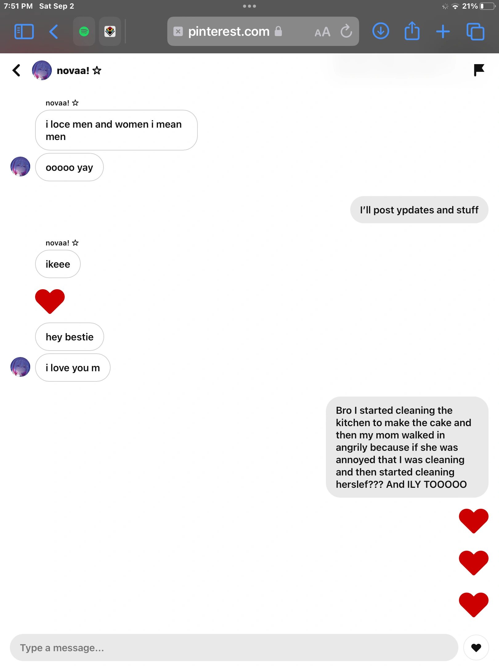 Message timing is messed up | Fandom