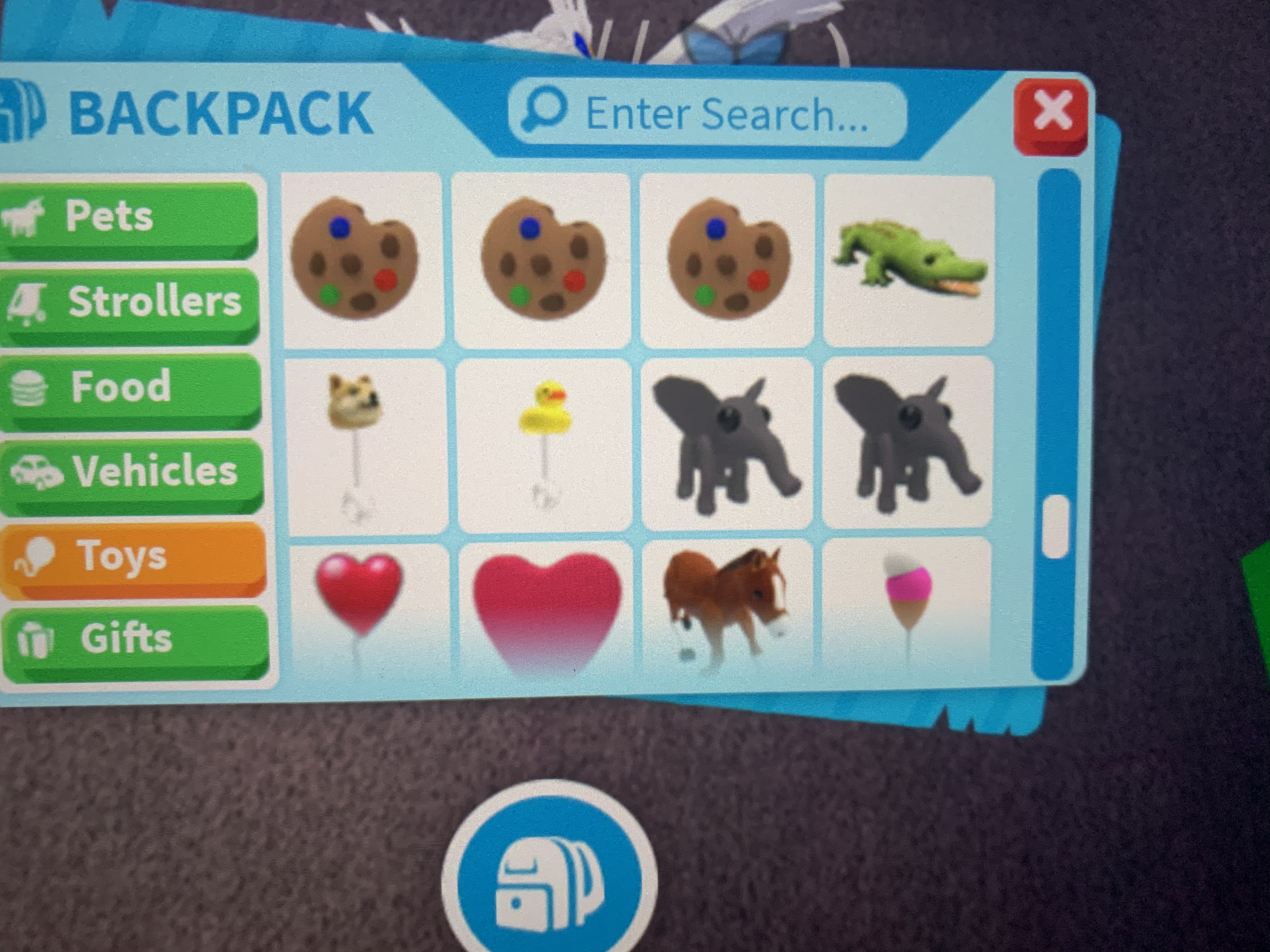 Roblox Adopt Me Inventory Toys