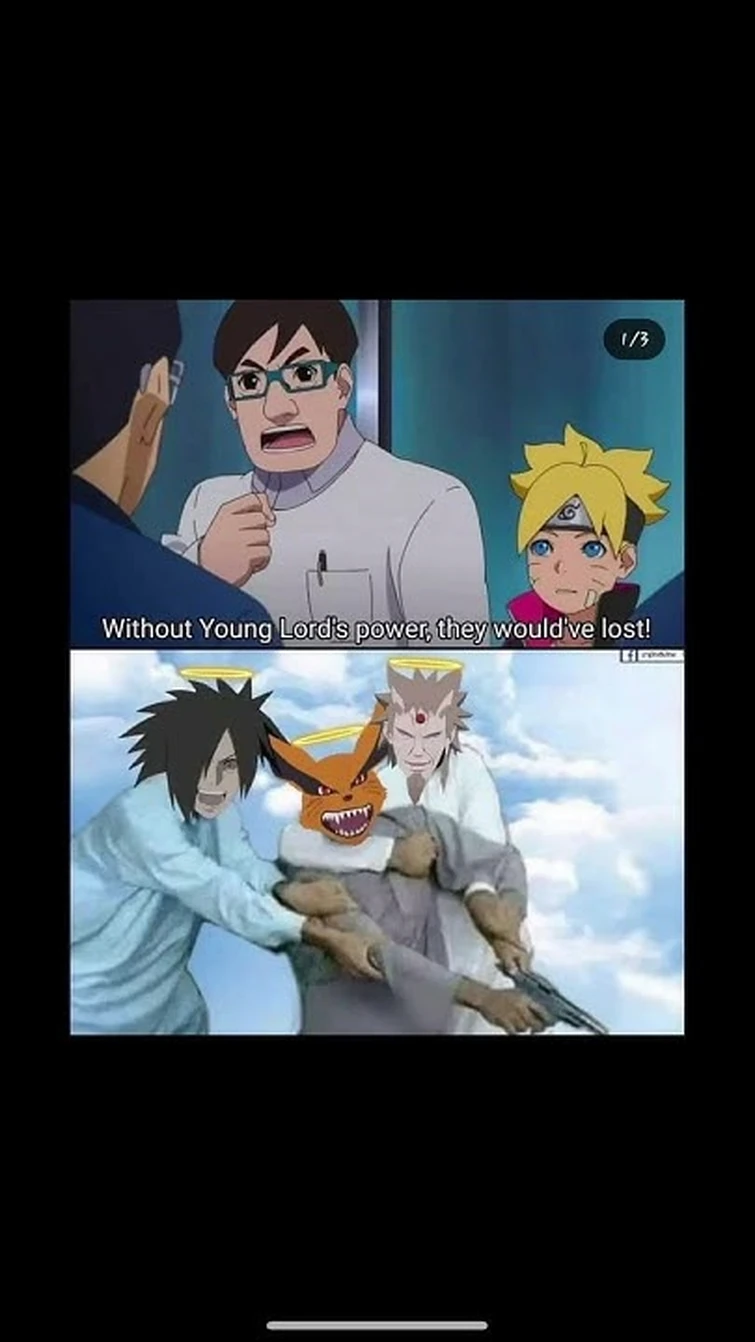 Thank god they hold kurama if not Boruto will be dead #anime #boruto #naruto #edit #funny #picture