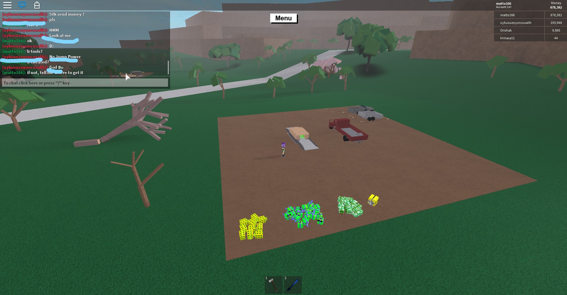 Maybe Cheater Fandom - btools roblox lumber tycoon 2