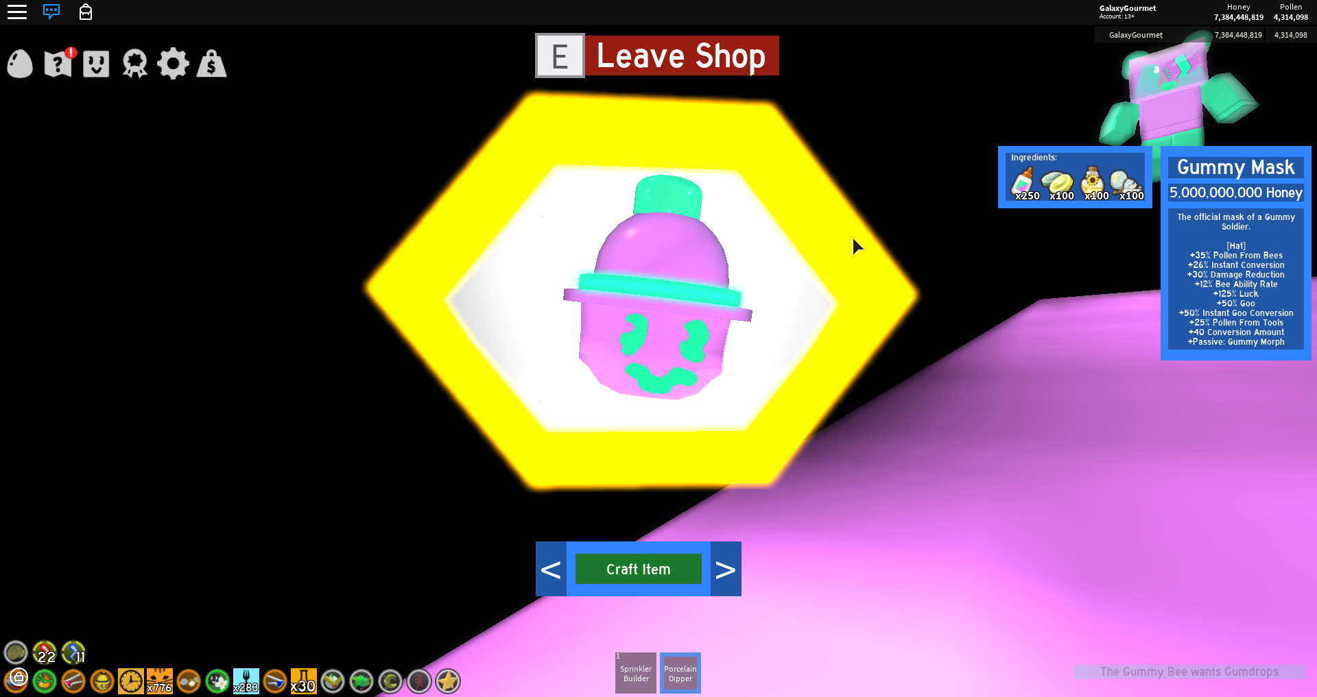 Roblox Bee Swarm Simulator Gummy Bear Lair