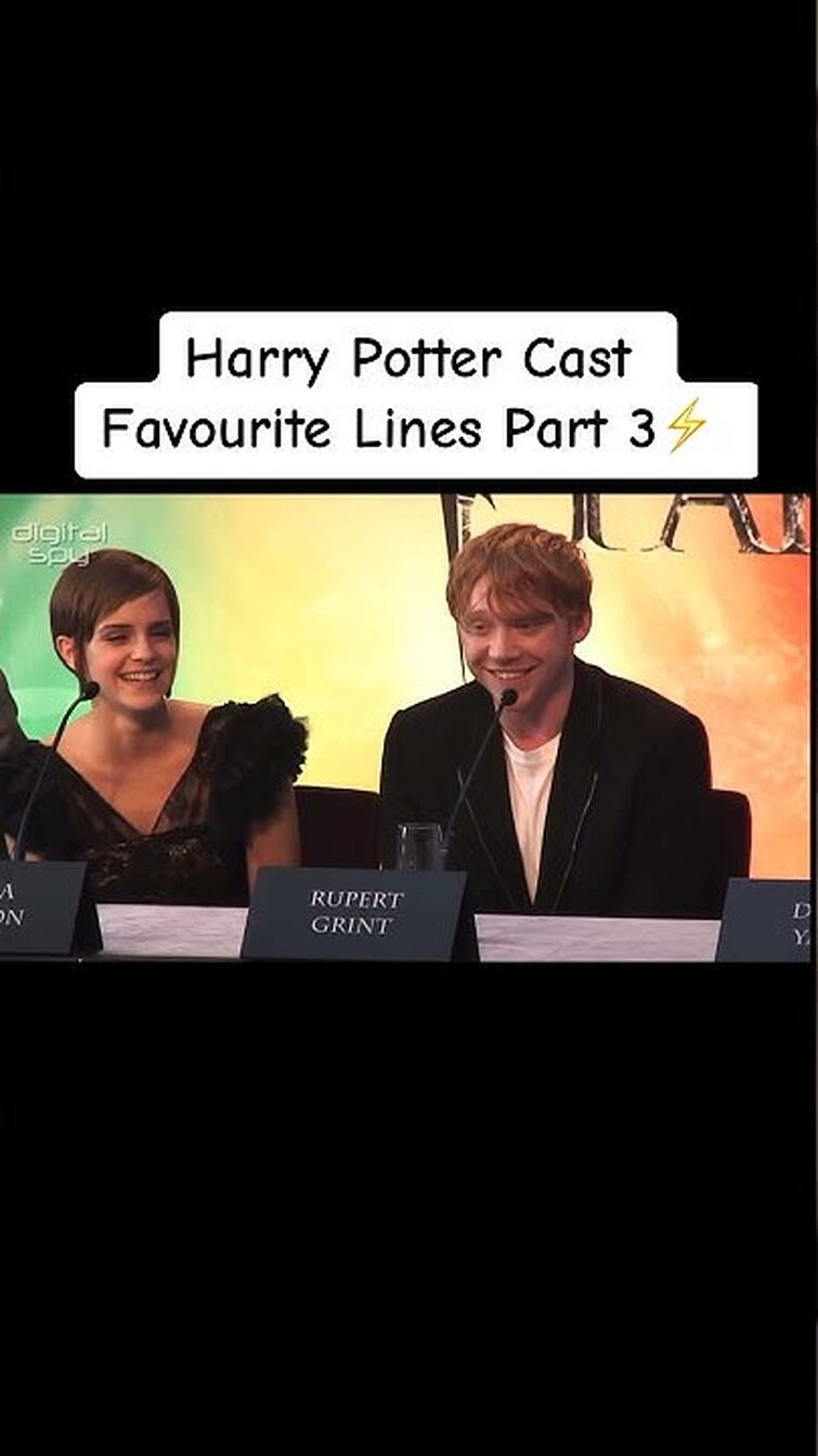 Harry Potter Cast Favourite Lines Part 3⚡️