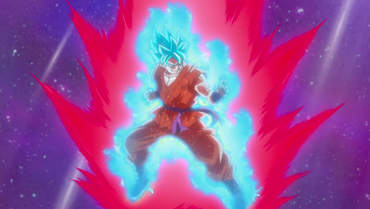 Goku super saiyan blue kaioken on Craiyon