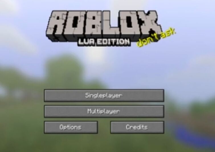 Realistic Roblox MINECRAFT IN ROBLOX!