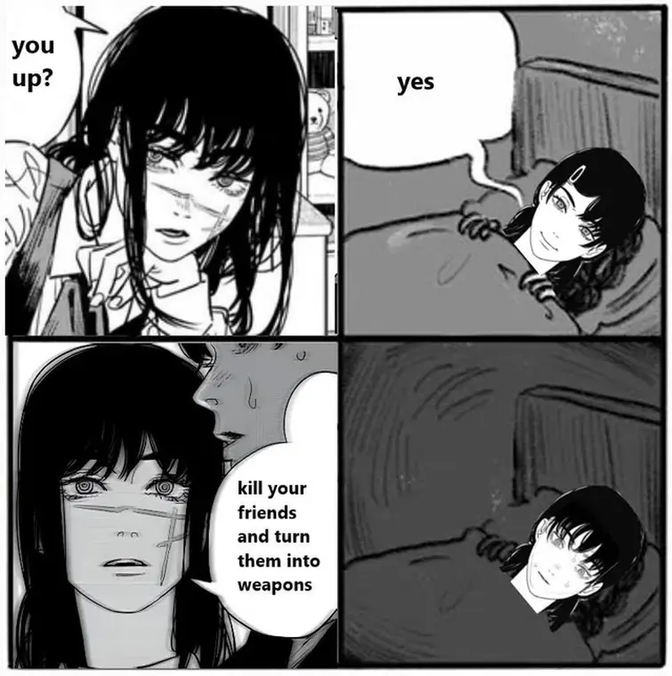 my two polar opposite personalities in the middle of the night talking