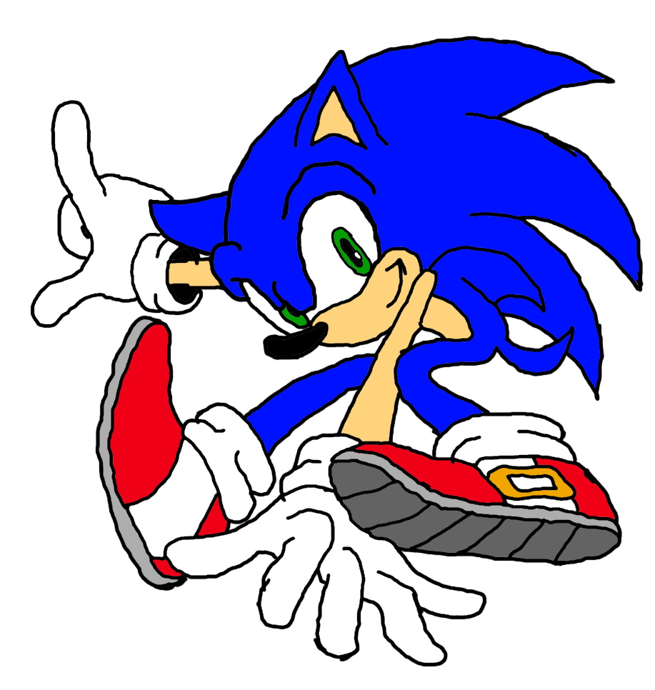 bad sonic the hedgehog drawing