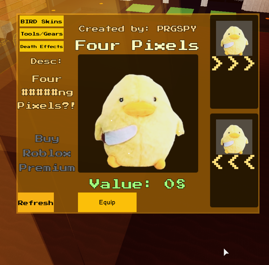 That Is Bug Or Hacking Bird Png Fandom - roblox hack skins