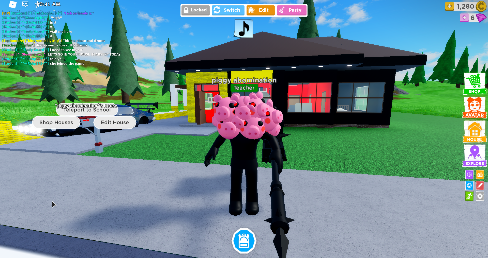 Piggy Abomination Fandom - robloxian highschool party house