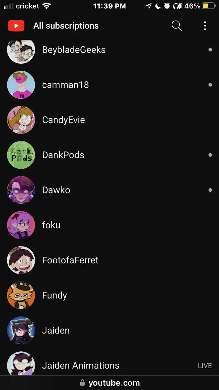 Rate my YouTube sub list because why not (click for full lol) | Fandom