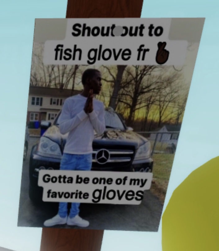 Shoutout to fish glove