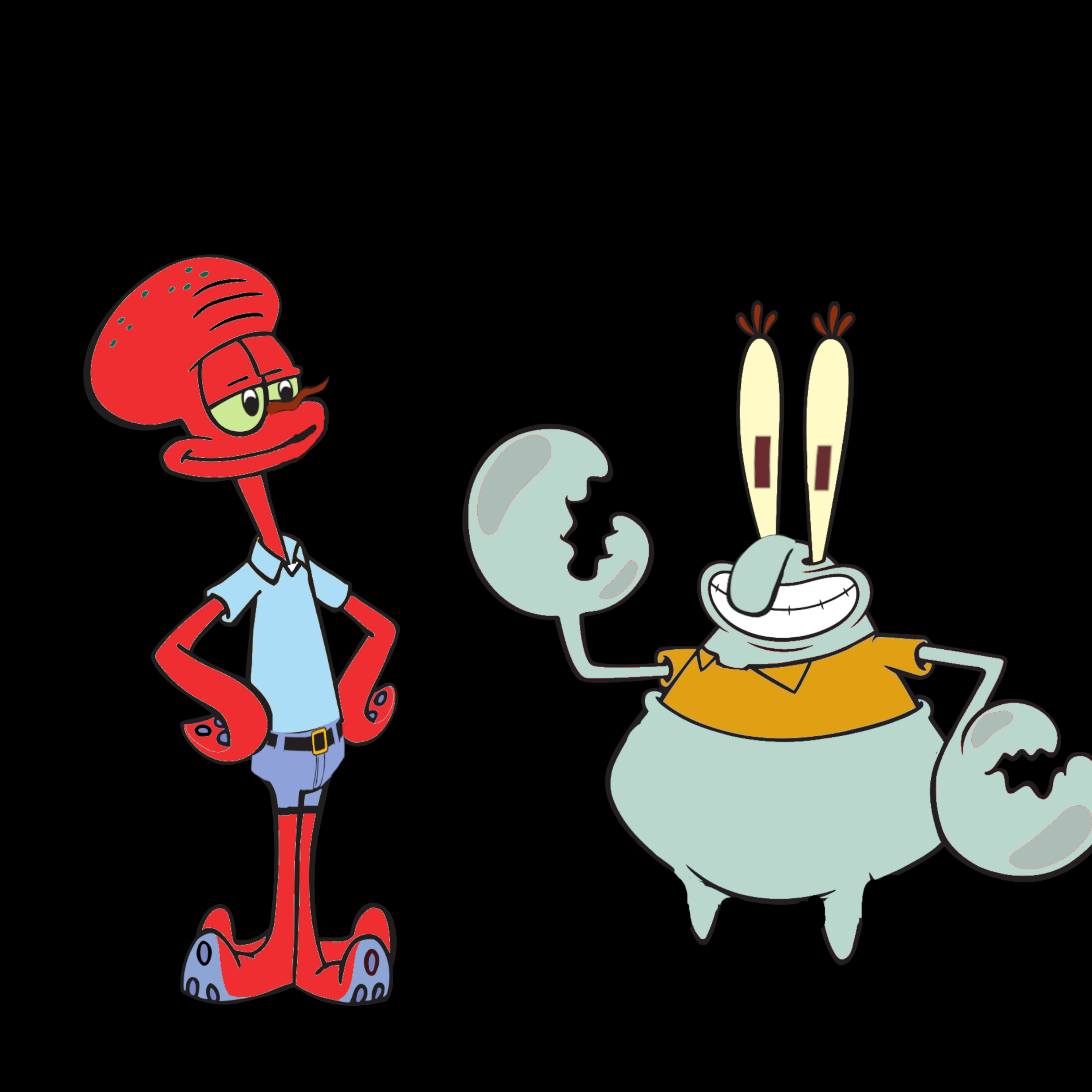 squidward and mr krabs