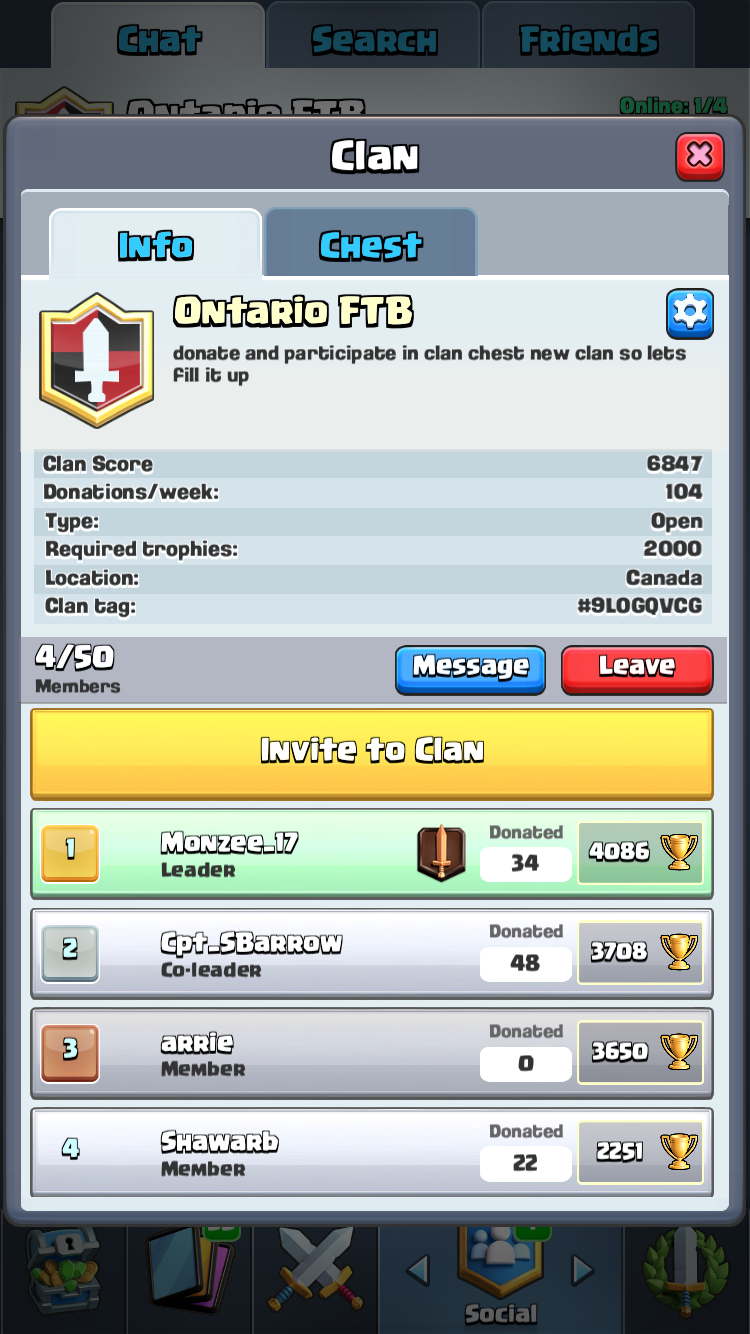 how does clan chest work