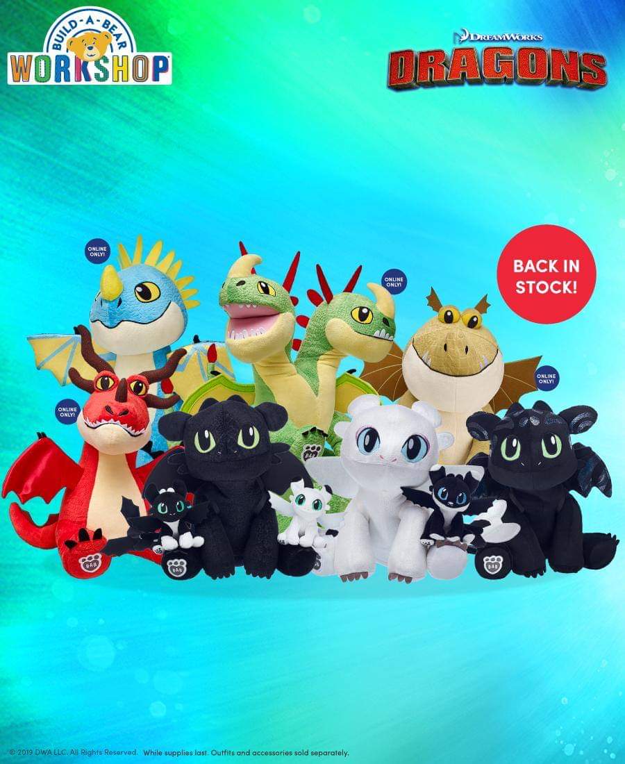 build a bear train your dragon