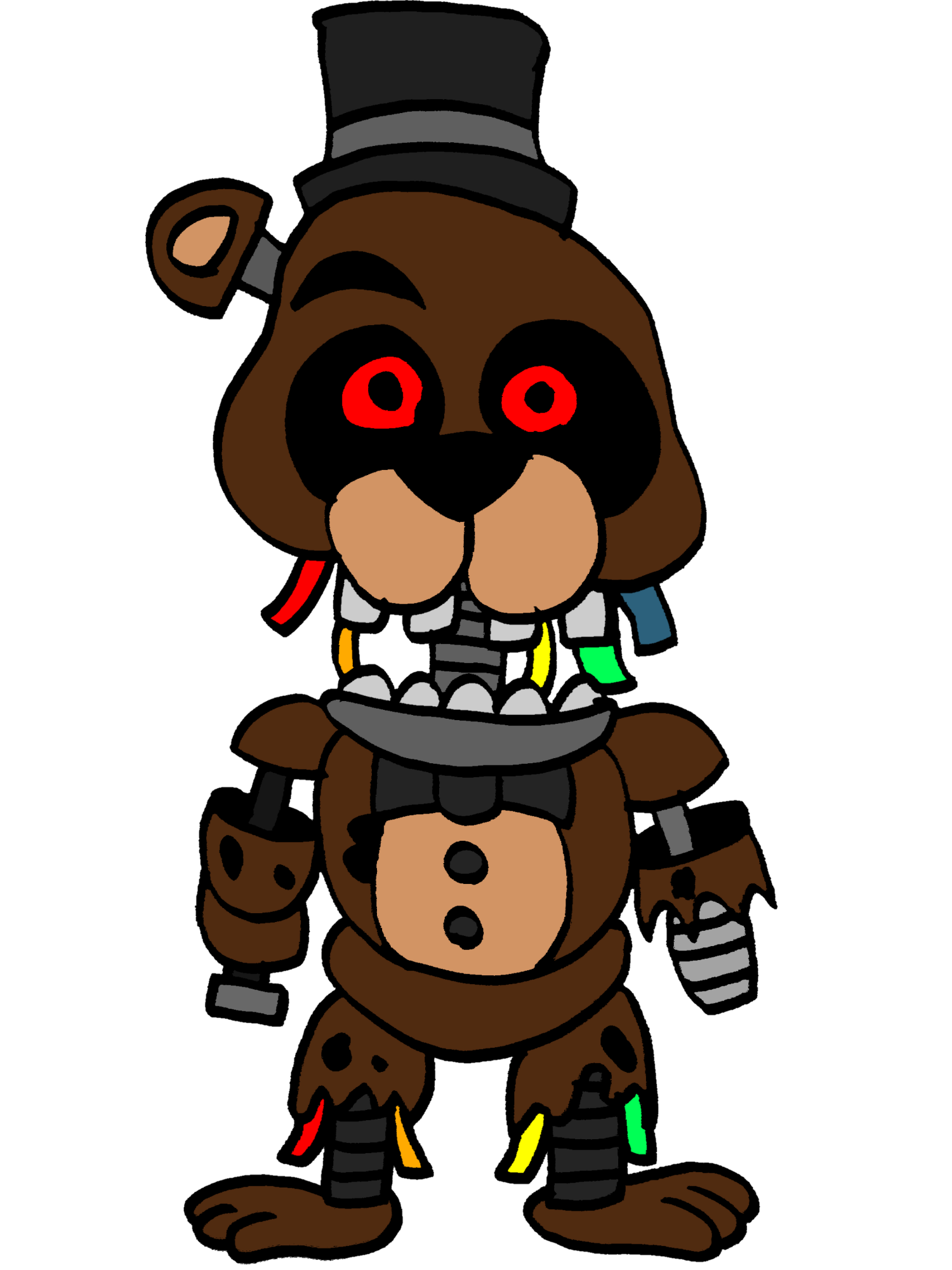 My drawing of Ignited Freddy | Fandom