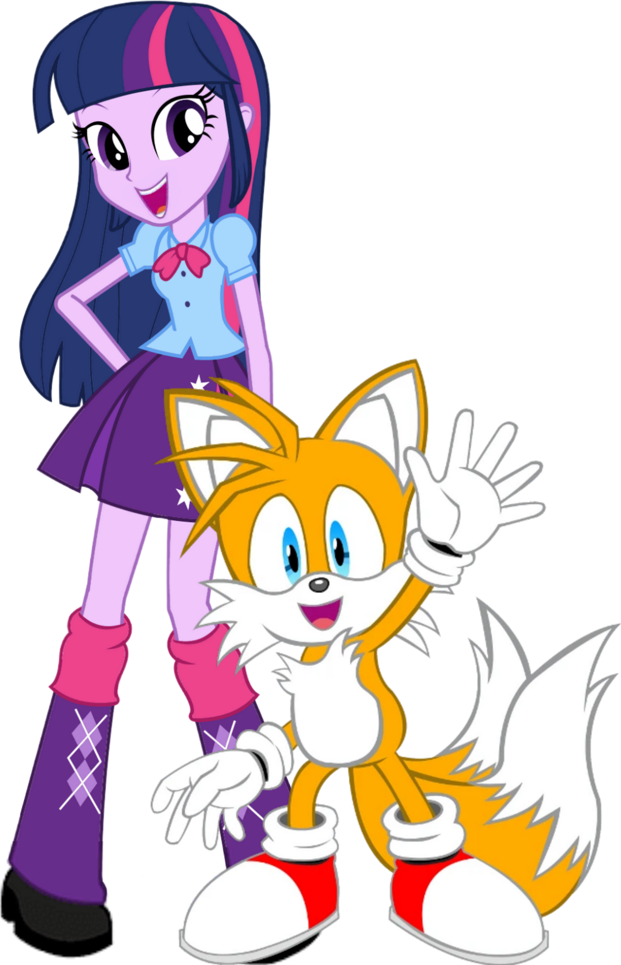 miles tails prower and fluttershy