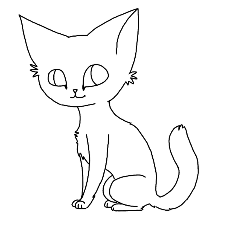 милые картинки для срисовки. котик для рисования. рисунки котиков. кошка рисунок для детей. рисование кошки.