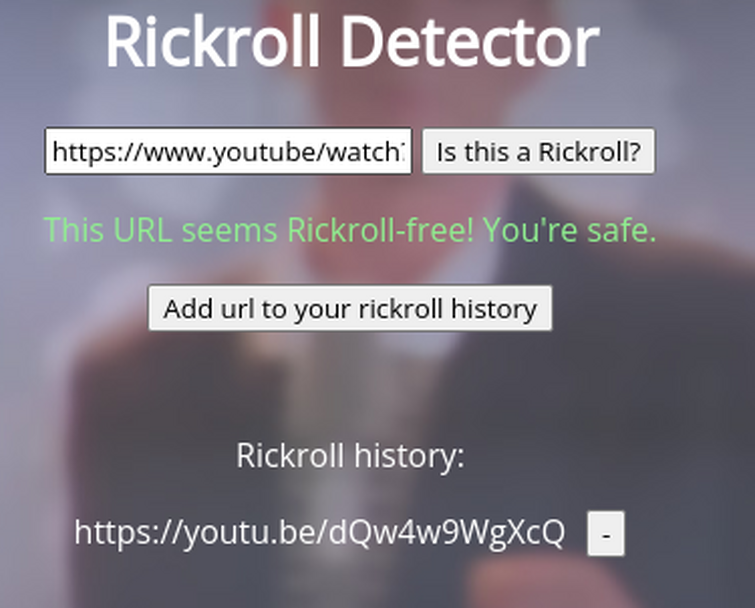 RickRoll Detector