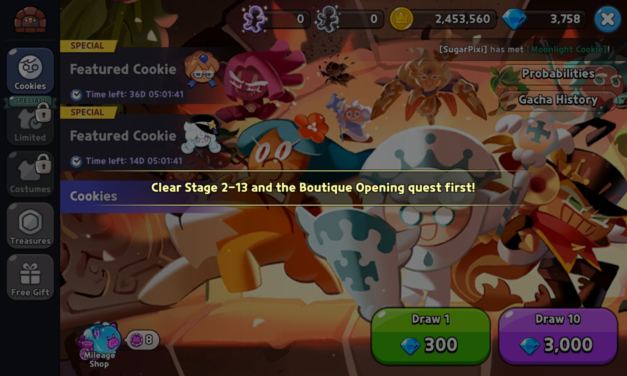 small question what s the boutique opening quest Fandom