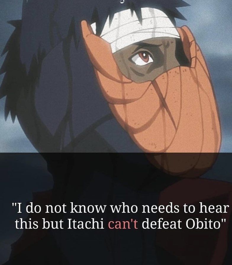 Obito Uchiha-“There is no such thing as peace in this world—that