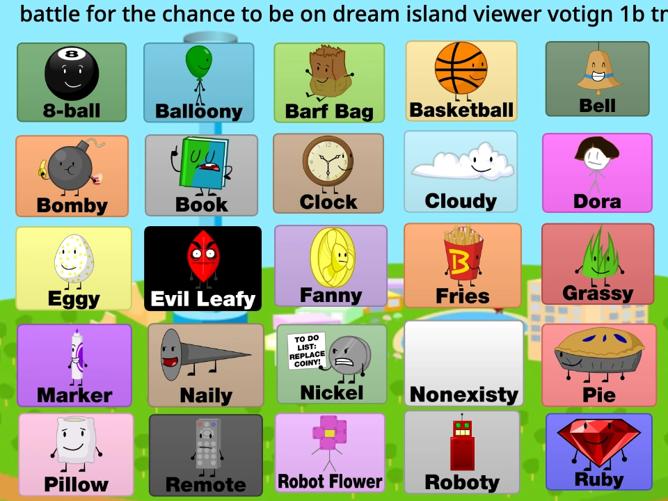 battle for the chance to be on dream island viewer votign 1b tm | Fandom