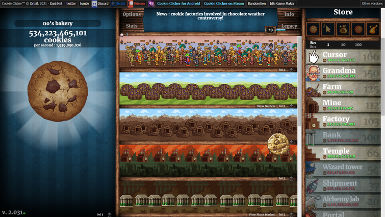 Cookie Clicker 2 (2021) has an unintended feature which causes it to track  cookies on your browser which allows it to track cookies on your browser :  r/shittygamedetails