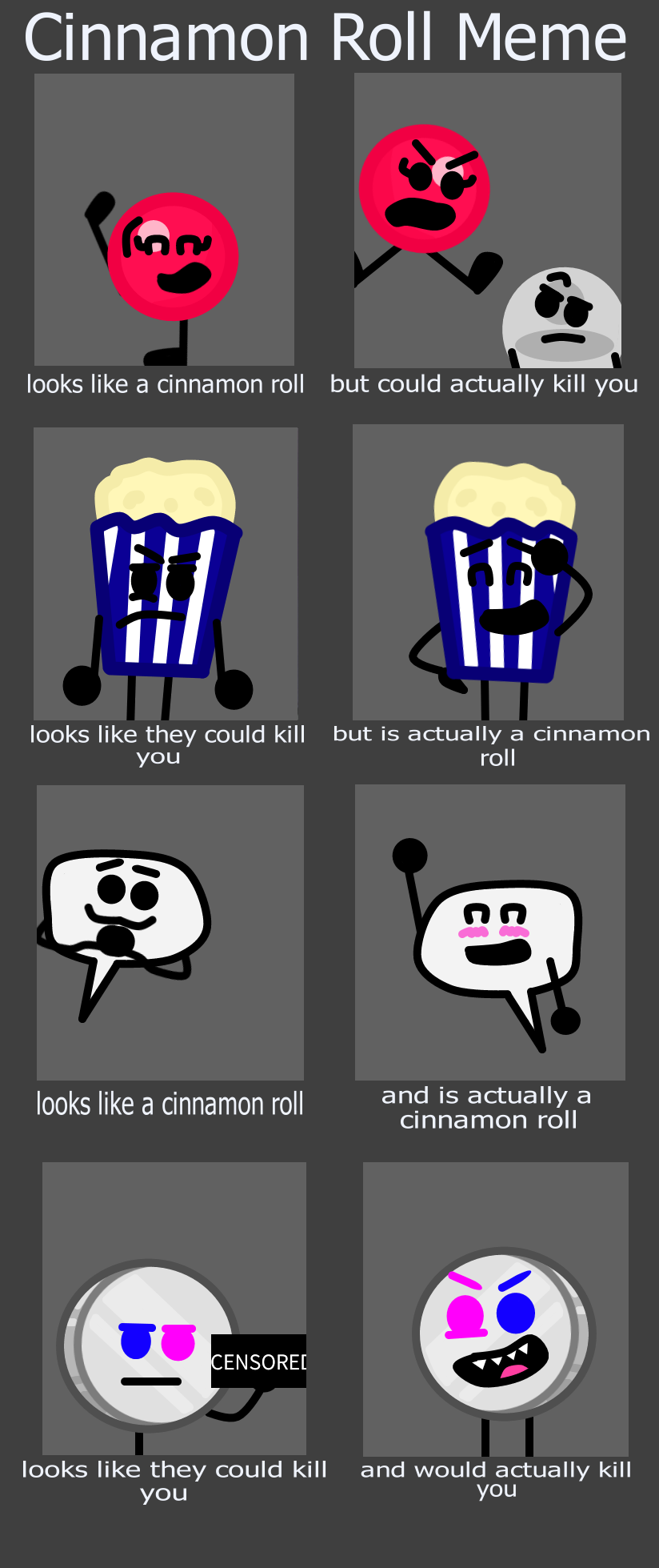 Cinnamon Roll Meme Bfdi Wiki Users Version Fandom